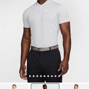 Nike Men's Dri-Fit Victory Men’s Golf Polo Shirt in Wolf Grey/White